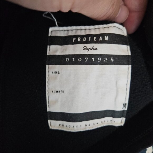 Rapha Proteam Unisex Adult Full Zip Black Cycling Jacket Size M - Picture 14 of 15